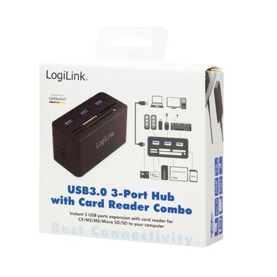 LogiLink CR0042 hub & concentrator USB 3.0 (3.1 Gen 1) Type-A 5000 Mbit/s LogiLink CR0042 hub & concentrator USB 3.0 (3.1 Gen 1) Type-A 5000 Mbit/s