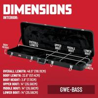Gator Cases GWE-BASS houten koffer voor basgitaar - thumbnail