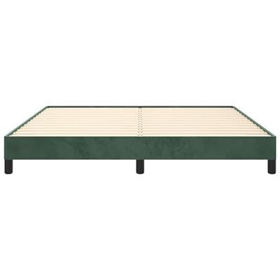 Bedframe fluweel donkergroen 160x200 cm