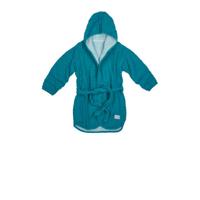 Meyco hydrofiele badjas maat 86/92 petrol/sea blue - thumbnail