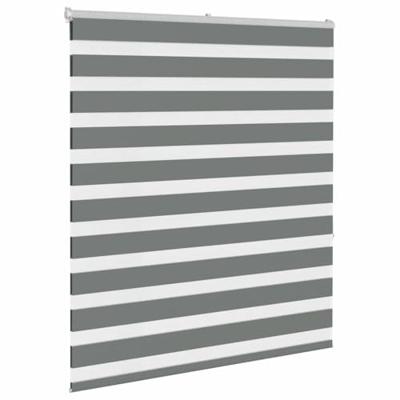 VidaXL Zebra rolgordijn 135x150 cm stofbreedte 130,9 cm donkergrijs