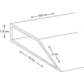 Aluminium hoekprofiel 150 cm Velleman - Velleman