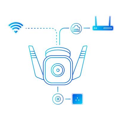 TP-LINK TC65 TC65 IP Bewakingscamera Kabelgebonden, Draadloos, WiFi 2840 x 2160 Pixel TP-LINK TC65 TC65 IP Bewakingscamera Kabelgebonden, Draadloos, WiFi 2840 x 2160 Pixel