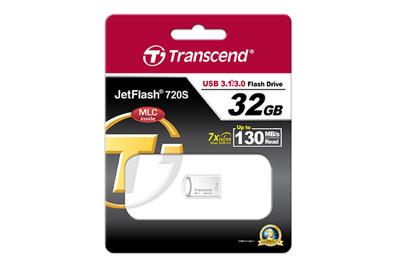 Transcend JetFlash 720 USB flash drive 16 GB USB Type-A 3.2 Gen 1 (3.1 Gen 1) Zilver Transcend JetFlash 720 USB flash drive 16 GB USB Type-A 3.2 Gen 1 (3.1 Gen 1) Zilver