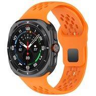 Siliconen sportband Holes Style - Oranje - Samsung Galaxy Watch Ultra 47mm - thumbnail