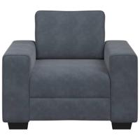 Fauteuil 60 cm fluweel donkergrijs - thumbnail