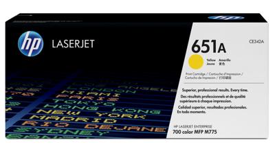 HP Toner 651A Origineel Geel 16000 bladzijden CE342A