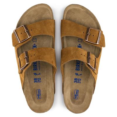 Birkenstock sandalen Arizona Soft Footbed Suede Leather 1009527 mink