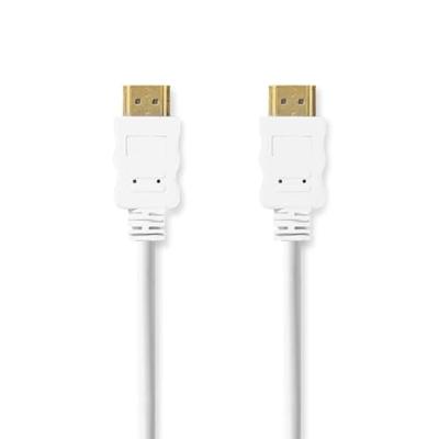 Nedis High Speed ??HDMI™-Kabel met Ethernet | HDMI™ Connector | HDMI™ Connector | 4K@60Hz | ARC | 18 Gbps | 2.00 m | Rond | PVC | Wit | Label - Nedis High Speed ??HDMI™-Kabel met Ethernet | HDMI™ Connector | HDMI™ Connector | 4K@60Hz | ARC | 18 Gbps | 2.00 m | Rond | PVC | Wit | Label -