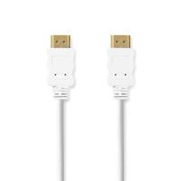 Nedis High Speed ??HDMI™-Kabel met Ethernet | HDMI™ Connector | HDMI™ Connector | 4K@60Hz | ARC | 18 Gbps | 2.00 m | Rond | PVC | Wit | Label - - thumbnail