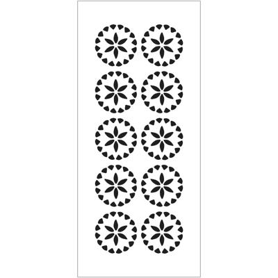 The Crafter's Workshop • slimline sjabloon kristallen bloemen