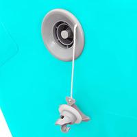 Gymnastiekrol met pomp opblaasbaar 120x90 cm PVC groen - thumbnail