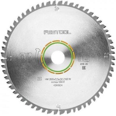 Festool Cirkelzaagblad voor Hout | Wood Universal | Ø 260mm Asgat 30mm 60T - 494604 Festool Cirkelzaagblad voor Hout | Wood Universal | Ø 260mm Asgat 30mm 60T - 494604
