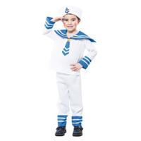 Klein matroosje kostuum 92-104cm - thumbnail