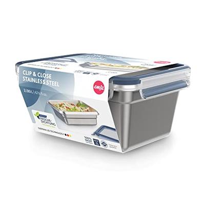 Emsa n1150600 clip and close vershoudbakje 2l rvs Emsa n1150600 clip and close vershoudbakje 2l rvs