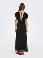 Only Onlasta Life S/s Frill Ankel Dress Wvn Zomerjurkjes 4792879 Black - thumbnail