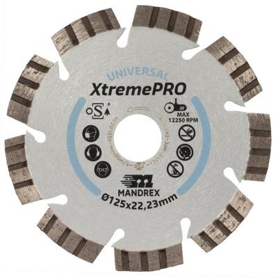 Diamantzaagblad 125mm XtremePro Universeel Mandrex