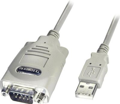 LINDY USB 1.1, Serieel Converter [1x USB 1.1 stekker A - 1x Serieel 9-polig] Adapter 1.00 m