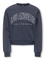 Kids ONLY winter sweater meisjes - blauw - KogSweat - loose fit - thumbnail