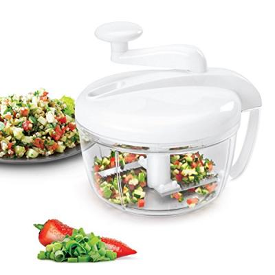 Metaltex Kitchen Helpers Topedo Slacentrifuge Wit/Transparant Metaltex Kitchen Helpers Topedo Slacentrifuge Wit/Transparant
