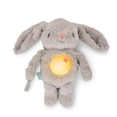 Luce notturna per bambini INGENUITY, peluche a forma di coniglio, peluche Sylvie, risponde al pianto del bambino, musicale, luminosa, rumore bianco e clip per ciuccio