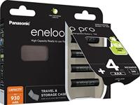 Oplaadbare batterijen PANASONIC ENELOOP PRO AAA 930 mAh 4 szt + doos (BK-4HCDE/4CP+CASE) - thumbnail
