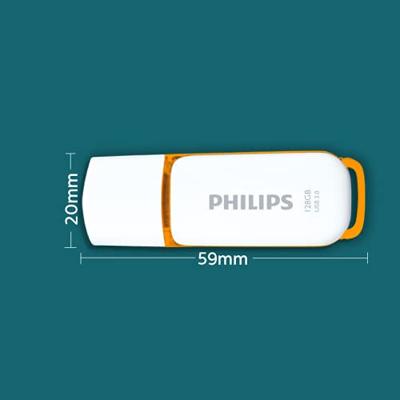 Philips FM12FD75B/00 USB flash drive 128 GB USB Type-A 3.0 (3.1 Gen 1) Oranje, Wit