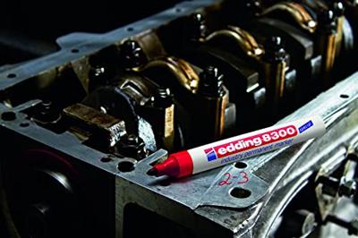 Edding 8300 industry permanent marker 4-8300003 Permanent marker Blauw Watervast: Ja