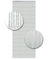 Vliegengordijn Kunststof Napoli Zilver - 100cm x 240cm - thumbnail