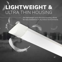 LED Batten 120cm - 40 Watt 4800 lumen (120lm/W) - 4000K neutraal wit - Vervangt 330W - Samsung SMD LED chips - Flikkervrij - IP20 Stofdicht - Onderbouwverlichting - thumbnail