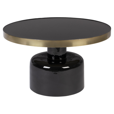 Zuiver Ronde Salontafel 'Glam' 60cm, kleur Zwart