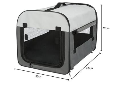 Trixie reismand grijs 47x32x32 cm