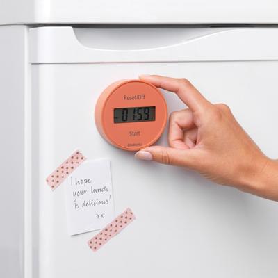 Brabantia Tasty+ Magnetische Kookwekker Terracotta Pink Brabantia Tasty+ Magnetische Kookwekker Terracotta Pink