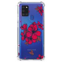 Samsung Galaxy A21s Case Blossom Red - thumbnail