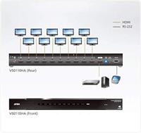ATEN VS0110HA 10 poorten HDMI-splitter Ultra HD-geschikt 4096 x 2160 Pixel Zwart - thumbnail