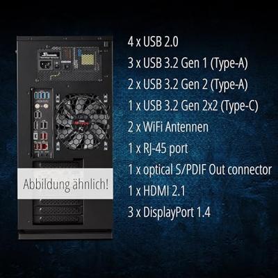 ERAZER 10024990 hunter x30 md35398, intel core i7-13700k, 32 gb, 1 tb ssd, nvidia rtx4080 16gb, w11h