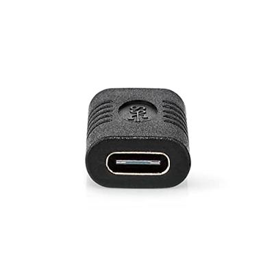 USB-Adapter | USB 3.2 Gen 2 | USB-C Female | USB-C Female | 10 Gbps | Vernikkeld | Zwart | Polybag USB-Adapter | USB 3.2 Gen 2 | USB-C Female | USB-C Female | 10 Gbps | Vernikkeld | Zwart | Polybag