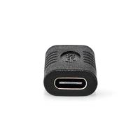 USB-Adapter | USB 3.2 Gen 2 | USB-C Female | USB-C Female | 10 Gbps | Vernikkeld | Zwart | Polybag - thumbnail