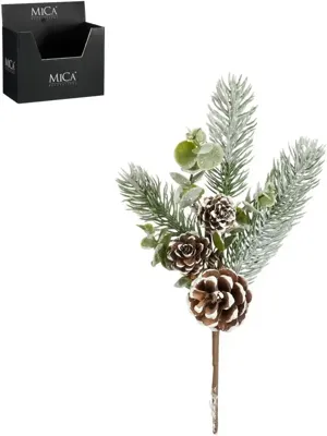 Mica Decorations kunsttak den 25cm groen