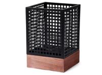 Senza Moods Kandelaar 15x22.5 cm Zwart/Hout - thumbnail