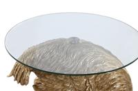 Kleine bijzettafel Home ESPRIT Gouden Hars Kristal 60 x 60 x 62 cm - thumbnail