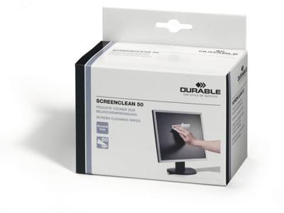 Durable Screenclean reinigingsdoekjes, doosje van 50 stuks