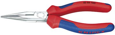 Knipex 25 05 160 Platte rondbektang Elektronica en fijnmechanica Recht Vanadium elektrostaal 160 mm