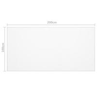 Tafelbeschermer 200x100 cm 2 mm PVC transparant - thumbnail