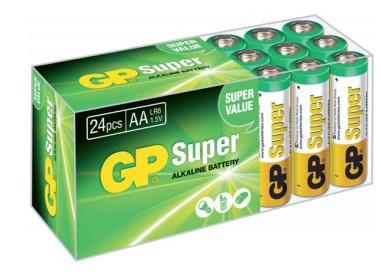 GP 03015AB24 LR03 Micro AAA Super Alkaline accu Doos 24x AA groen, oranje, wit
