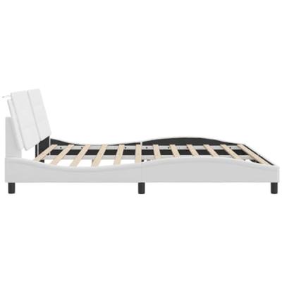Bedframe zonder matras "Zadar" kunstleer wit 200x200 cm