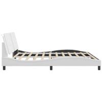 Bedframe zonder matras "Zadar" kunstleer wit 200x200 cm - thumbnail