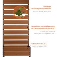dobar Plantenbak met klimrek (Teak) - thumbnail