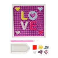 Creative Craft Group Knutselset diamond painting &apos; love &apos; - thumbnail