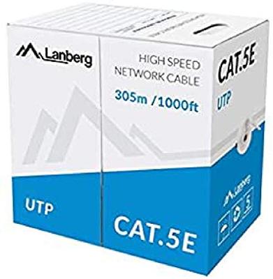 Netwerkkabel Lanberg LCU5-10CC-0305-S 305 m Grijs Spoel 10/100/1000 Mbps